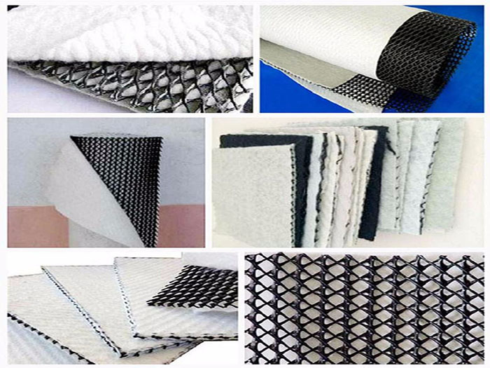 垃圾填埋场三维土工排水网。